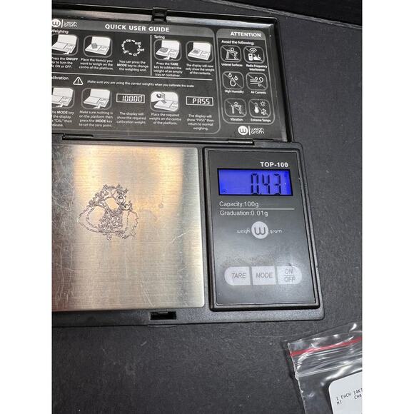 NEW 14k white gold 18 inch cable chain .45 grams - Picture 9 of 9